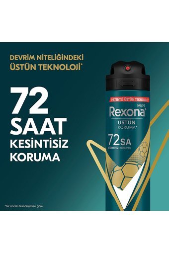 Rexona Üstün Koruma Champions Pudrasız Ter Önleyici Antiperspirant Sprey Erkek Deodorant 3x150 ml