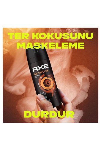 Axe Dark Temptation Pudrasız Ter Önleyici Sprey Erkek Deodorant 3x150 ml