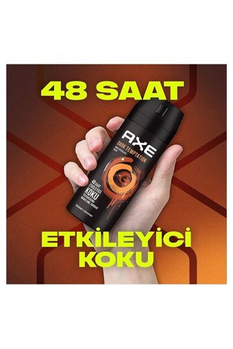 Axe Dark Temptation Pudrasız Ter Önleyici Sprey Erkek Deodorant 3x150 ml