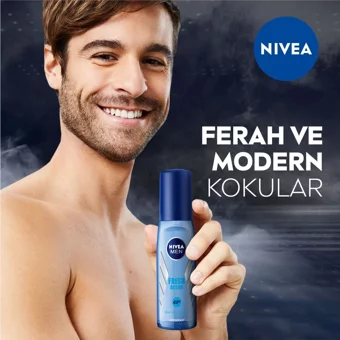 Nivea Fresh Active Pudrasız Ter Önleyici Sprey Erkek Deodorant 75 ml