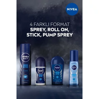 Nivea Fresh Active Pudrasız Ter Önleyici Sprey Erkek Deodorant 75 ml