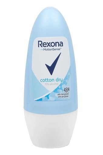 Rexona Cotton Dry Pudrasız Ter Önleyici Antiperspirant Roll-On Kadın Deodorant 6x40 ml