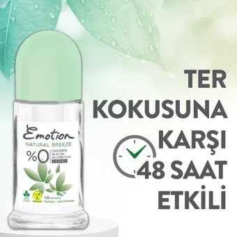 Emotion Natural Breeze Pudrasız Ter Önleyici Roll-On Kadın Deodorant 3x50 ml