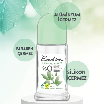 Emotion Natural Breeze Pudrasız Ter Önleyici Roll-On Kadın Deodorant 3x50 ml