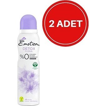 Emotion Detox Floral Pudrasız Ter Önleyici Sprey Kadın Deodorant 2x150 ml