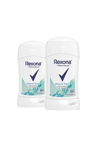 Rexona Shower Fresh Pudrasız Ter Önleyici Antiperspirant Stick Kadın Deodorant 2x40 ml