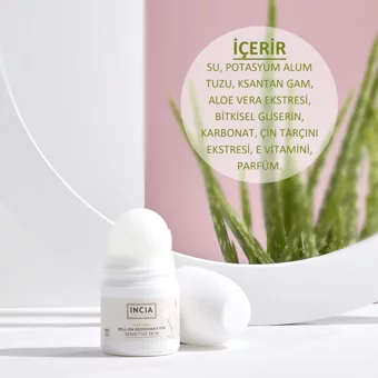 Incia Natural Pudrasız Organik Roll-On Kadın Deodorant 50 ml