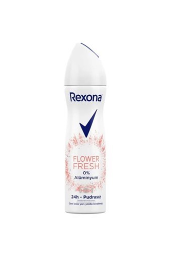 Rexona Flower Fresh Pudrasız Ter Önleyici Antiperspirant Sprey Kadın Deodorant 150 ml