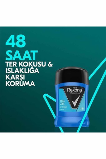 Rexona Men Xtra Cool Pudrasız Ter Önleyici Antiperspirant Stick Erkek Deodorant 2x50 ml