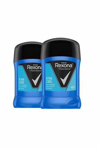 Rexona Men Xtra Cool Pudrasız Ter Önleyici Antiperspirant Stick Erkek Deodorant 2x50 ml