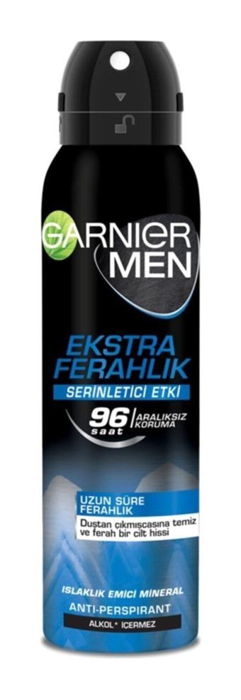Garnier Ekstra Ferahlık Pudrasız Ter Önleyici Antiperspirant Sprey Erkek Deodorant 150 ml