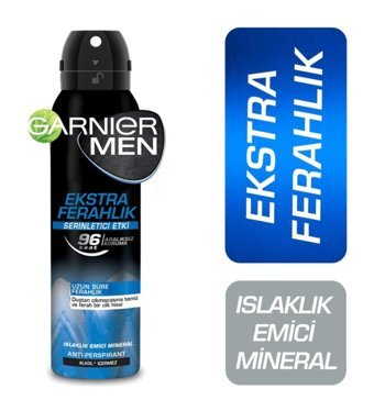 Garnier Ekstra Ferahlık Pudrasız Ter Önleyici Antiperspirant Sprey Erkek Deodorant 150 ml