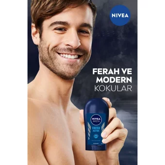Nivea Fresh Active Pudrasız Ter Önleyici Antiperspirant Stick Erkek Deodorant 40 ml