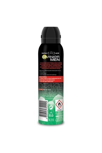 Garnier Güçlü Koruma Pudrasız Ter Önleyici Antiperspirant Sprey Erkek Deodorant 150 ml