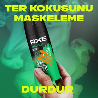 Axe Jungle Fresh Pudrasız Ter Önleyici Sprey Erkek Deodorant 150 ml