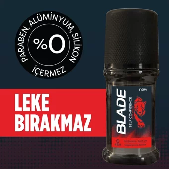 Blade Self Confidence Pudrasız Ter Önleyici Roll-On Erkek Deodorant 3x50 ml