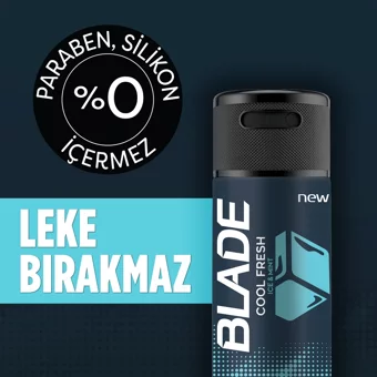 Blade Cool Fresh Pudrasız Ter Önleyici Sprey Erkek Deodorant 3x150 ml