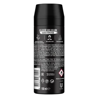Axe Black Pudrasız Ter Önleyici Sprey Erkek Deodorant 150 ml