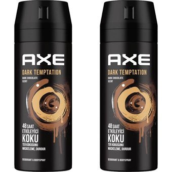 Axe Dark Temptation Pudrasız Ter Önleyici Sprey Erkek Deodorant 2x150 ml
