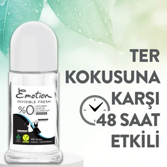 Emotion Invısıble Fresh Pudrasız Ter Önleyici Roll-On Kadın Deodorant 3x50 ml
