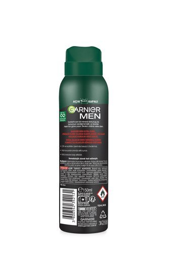Garnier Ultra Kuru Pudrasız Ter Önleyici Antiperspirant Sprey Erkek Deodorant 150 ml