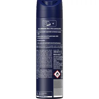 Nivea Cool Kick Pudrasız Ter Önleyici Antiperspirant Sprey Erkek Deodorant 150 ml