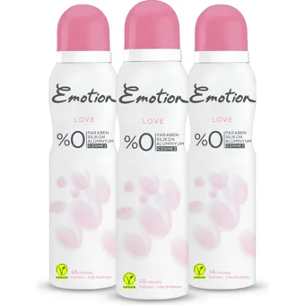 Emotion Love Pudrasız Ter Önleyici Sprey Kadın Deodorant 3x150 ml