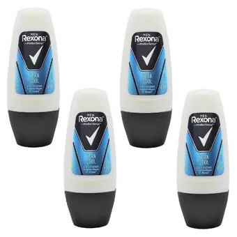 Rexona Men Xtra Cool Pudrasız Ter Önleyici Antiperspirant Roll-On Erkek Deodorant 4x50 ml