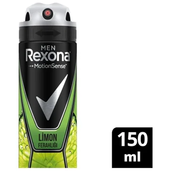Rexona Men Naturel Fresh Limon Ferahlığı Pudrasız Ter Önleyici Antiperspirant Sprey Erkek Deodorant 150 ml