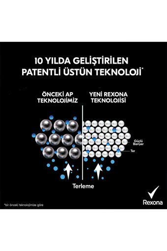 Rexona Üstün Koruma Invisible Black+White Pudrasız Ter Önleyici Antiperspirant Sprey Erkek Deodorant 3x150 ml