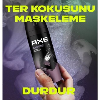 Axe Black Night Pudrasız Ter Önleyici Sprey Erkek Deodorant 2x150 ml