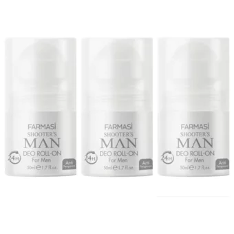 Farmasi Shooter's Pudrasız Ter Önleyici Antiperspirant Roll-On Erkek Deodorant 3x50 ml