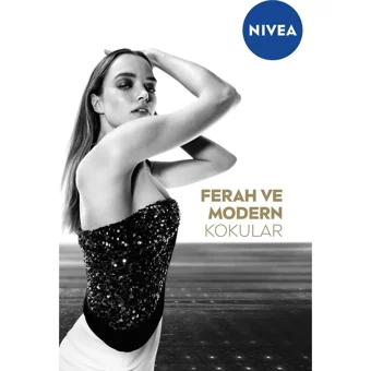 Nivea Black&White Invisible Güçlü Etki Pudrasız Ter Önleyici Antiperspirant Roll-On Kadın Deodorant 50 ml