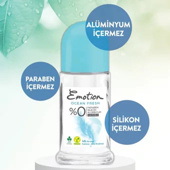 Emotion Ocean Fresh Pudrasız Ter Önleyici Roll-On Kadın Deodorant 3x50 ml