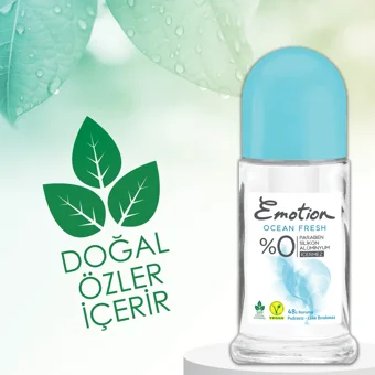 Emotion Ocean Fresh Pudrasız Ter Önleyici Roll-On Kadın Deodorant 3x50 ml