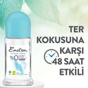 Emotion Ocean Fresh Pudrasız Ter Önleyici Roll-On Kadın Deodorant 3x50 ml
