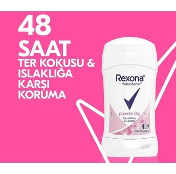 Rexona Powder Dry Pudralı Ter Önleyici Antiperspirant Stick Kadın Deodorant 2x40 ml
