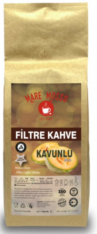 Mare Mosso Kavun Aromalı Arabica Öğütülmüş Filtre Kahve 1 kg