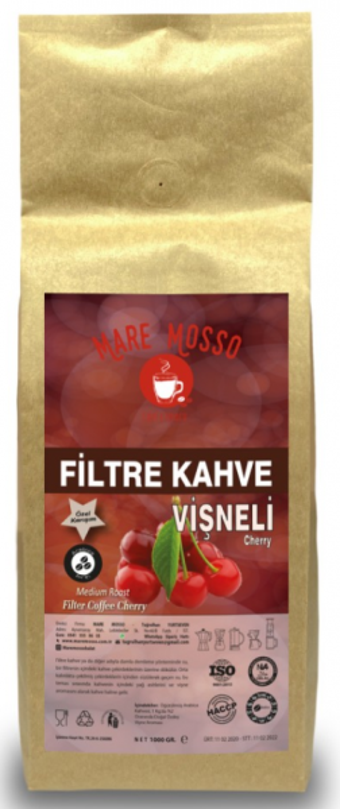 Mare Mosso Vişne Aromalı Arabica Öğütülmüş Filtre Kahve 1 kg