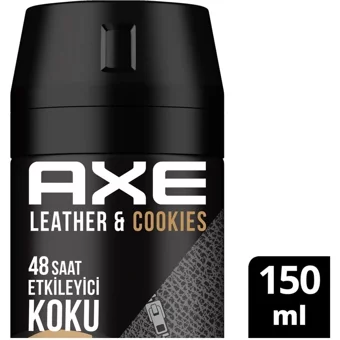 Axe Leather Cookies Pudrasız Ter Önleyici Sprey Erkek Deodorant 150 ml