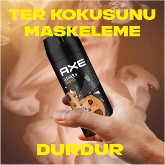 Axe Leather Cookies Pudrasız Ter Önleyici Sprey Erkek Deodorant 150 ml