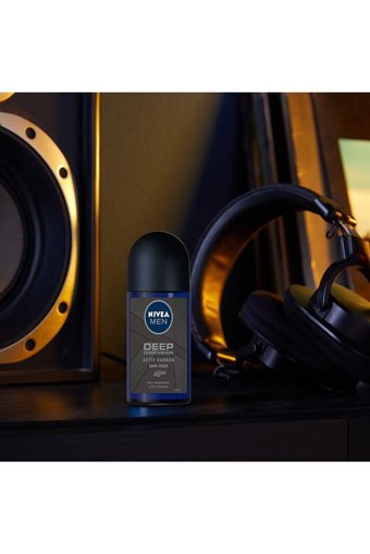 Nivea Deep Dimension Dark Wood Pudrasız Ter Önleyici Antiperspirant Roll-On Erkek Deodorant 50 ml