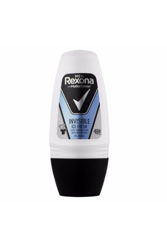 Rexona Men Invisible Ice Fresh Pudrasız Ter Önleyici Antiperspirant Roll-On Erkek Deodorant 50 ml