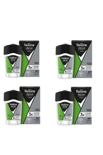 Rexona Clinical Protection Active Fresh Pudrasız Ter Önleyici Antiperspirant Stick Erkek Deodorant 4x45 ml