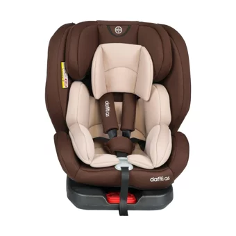 Convers Baby Baby Dafiti Isofixli 360 Derece Dönen 0-36 kg Yatabilen Sürüş Yönü-Sürüş Yönü Tersi Oto Koltuğu Kahverengi Krem