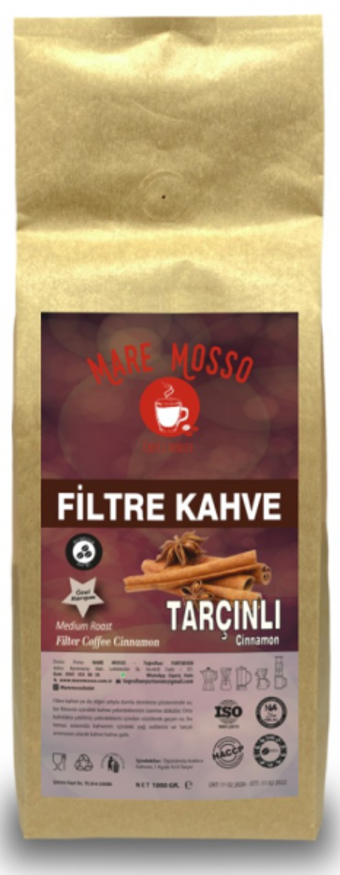 Mare Mosso Tarçın Aromalı Arabica Öğütülmüş Filtre Kahve 1 kg