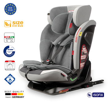 Holmer Aero Isofixli 9-36 kg Yatabilen Yükseklik Ayarlı Sürüş Yönü Oto Koltuğu Gri