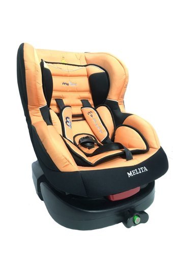 My Baby Melita Isofixli 9-18 kg Yatabilen Yükseklik Ayarlı Çift Yönlü Oto Koltuğu Turuncu