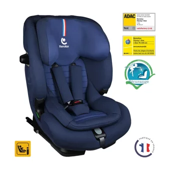 Renolux Olymp Isofixli-Emniyet Kemerli 9-36 kg Adac Sertifikalı Yatabilen Yükseklik Ayarlı Sürüş Yönü Oto Koltuğu Lacivert