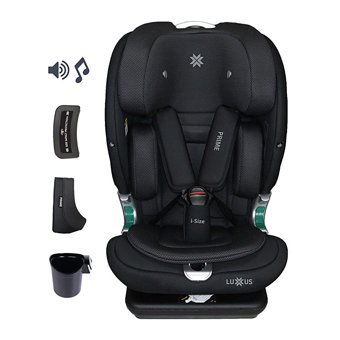 Luxus Prime Isofixli 9-36 kg Yatabilen Yükseklik Ayarlı Sürüş Yönü Oto Koltuğu Siyah